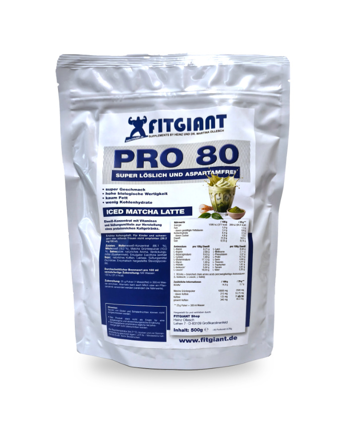 Protein 80 Iced Matcha Latte